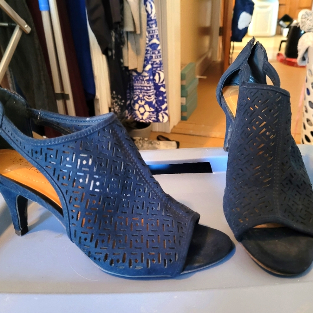 Size 8 blue heels